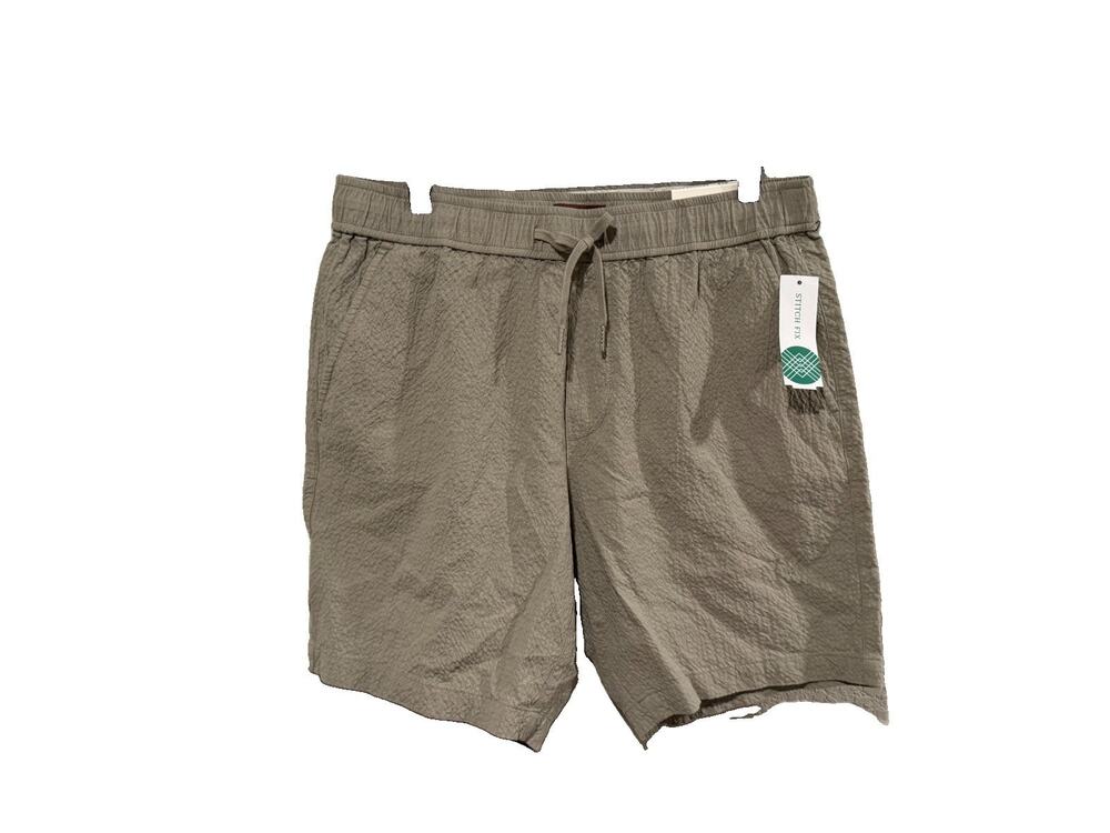Alesbury Cotton Ripstop Seersucker Short Men’s Size Medium Green